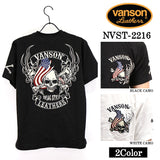 ふくれJQD 半袖Tシャツ VANSON バンソン nvst-2216