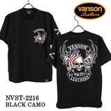 ふくれJQD 半袖Tシャツ VANSON バンソン nvst-2216