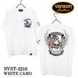 ふくれJQD 半袖Tシャツ VANSON バンソン nvst-2216