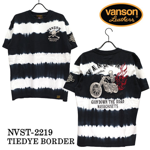 天竺 半袖Tシャツ VANSON バンソン nvst-2219