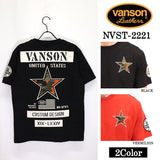 天竺 半袖Tシャツ VANSON バンソン nvst-2221