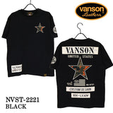 天竺 半袖Tシャツ VANSON バンソン nvst-2221