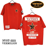 天竺 半袖Tシャツ VANSON バンソン nvst-2221