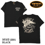 VANSON バンソン 天竺 半袖Tシャツ nvst-2301