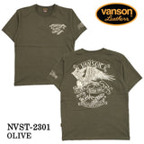 VANSON バンソン 天竺 半袖Tシャツ nvst-2301