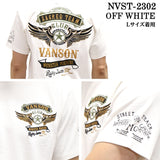 VANSON バンソン 天竺 半袖Tシャツ nvst-2302