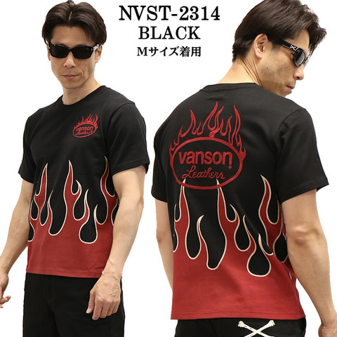 VANSON バンソン 天竺 半袖Tシャツ nvst-2314