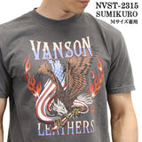 VANSON バンソン 天竺 ピグメントダイ 半袖Tシャツ nvst-2315