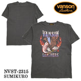 VANSON バンソン 天竺 ピグメントダイ 半袖Tシャツ nvst-2315