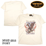 VANSON バンソン 天竺 ピグメントダイ 半袖Tシャツ nvst-2315