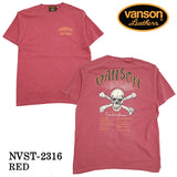 VANSON バンソン 天竺 ピグメントダイ 半袖Tシャツ nvst-2316