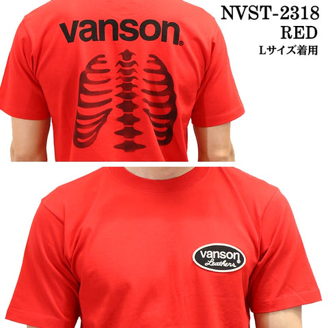 VANSON バンソン 6.2オンス天竺 半袖Tシャツ nvst-2318