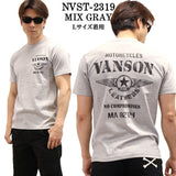 VANSON バンソン 6.2オンス天竺 半袖Tシャツ nvst-2319