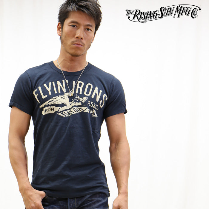 RISING SUN ライジングサン 半袖Tシャツ FLYIN IRON TEE rsmk022