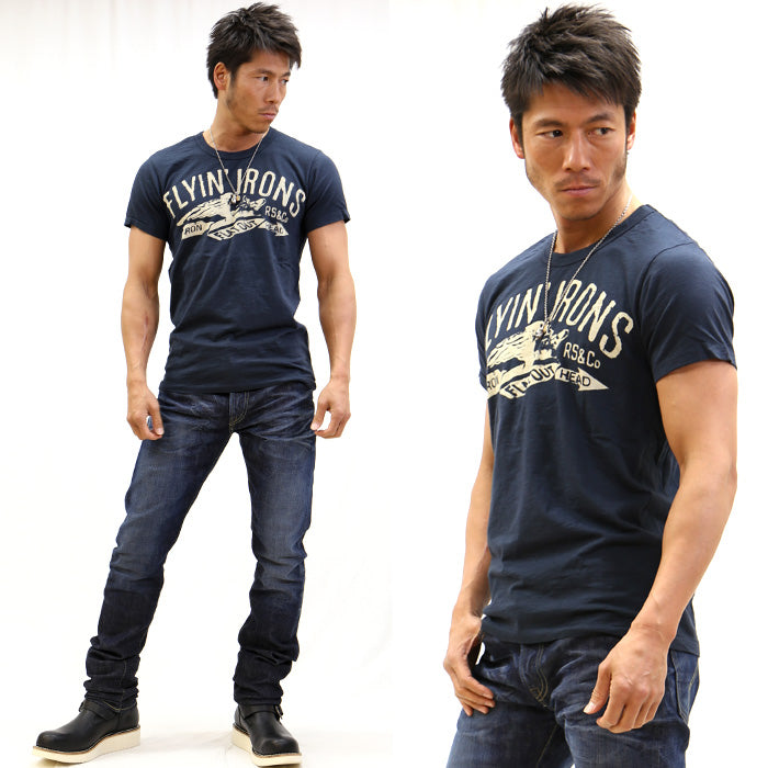 RISING SUN ライジングサン 半袖Tシャツ FLYIN IRON TEE rsmk022