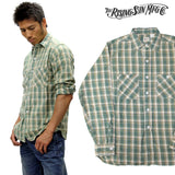 RISING SUN ライジングサン Plainsman LS Shirt 長袖シャツ チェックシャツ グリーン rsmw004grn