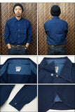 RISING SUN ライジングサン 長袖シャツ インディゴ MILLER LS SHIRT rsmw012