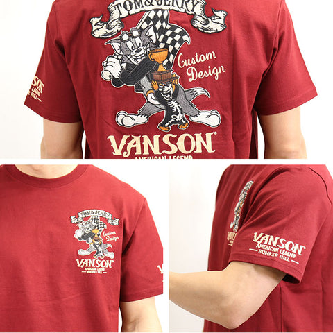 半袖Tシャツ VANSON×TOM&JERRY tjv-2010