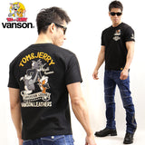 スラブ天竺半袖Tシャツ VANSON×TOM&JERRY tjv-2011