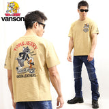 スラブ天竺半袖Tシャツ VANSON×TOM&JERRY tjv-2011