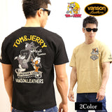 スラブ天竺半袖Tシャツ VANSON×TOM&JERRY tjv-2011