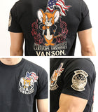 天竺半袖Tシャツ VANSON×TOM&JERRY tjv-2018