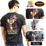 天竺半袖Tシャツ VANSON×TOM&JERRY tjv-2018