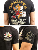 天竺半袖Tシャツ VANSON×TOM&JERRY ボーリング tjv-2019