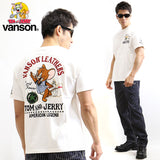 天竺半袖Tシャツ VANSON×TOM&JERRY ボーリング tjv-2019