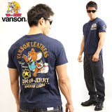 天竺半袖Tシャツ VANSON×TOM&JERRY ボーリング tjv-2019