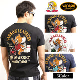 天竺半袖Tシャツ VANSON×TOM&JERRY ボーリング tjv-2019