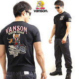 ベア天竺半袖Tシャツ VANSON×TOM&JERRY tjv-2021