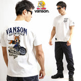 ベア天竺半袖Tシャツ VANSON×TOM&JERRY tjv-2021