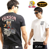 ベア天竺半袖Tシャツ VANSON×TOM&JERRY tjv-2021