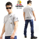 空紡天竺半袖Tシャツ VANSON×TOM&JERRY tjv-2023