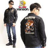 カットライクデニムシャツ VANSON×TOM&JERRY tjv-2028