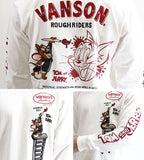 天竺長袖Tシャツ VANSON×TOM&JERRY  tjv-2129