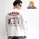 天竺長袖Tシャツ VANSON×TOM&JERRY  tjv-2129