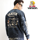 天竺長袖Tシャツ VANSON×TOM&JERRY  tjv-2129