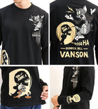 天竺長袖Tシャツ VANSON×TOM&JERRY tjv-2130