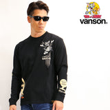 天竺長袖Tシャツ VANSON×TOM&JERRY tjv-2130