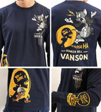 天竺長袖Tシャツ VANSON×TOM&JERRY tjv-2130