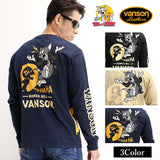 天竺長袖Tシャツ VANSON×TOM&JERRY tjv-2130