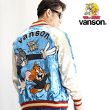 レーヨンリバーシブルスカジャン VANSON×TOM&JERRY tjv-2135