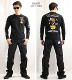 天竺長袖Tシャツ VANSON×TOM&JERRY tjv-2202