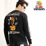 天竺長袖Tシャツ VANSON×TOM&JERRY tjv-2202