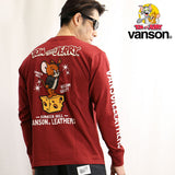 天竺長袖Tシャツ VANSON×TOM&JERRY tjv-2202