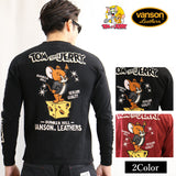 天竺長袖Tシャツ VANSON×TOM&JERRY tjv-2202