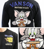 天竺長袖Tシャツ VANSON×TOM&JERRY tjv-2203