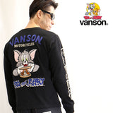 天竺長袖Tシャツ VANSON×TOM&JERRY tjv-2203